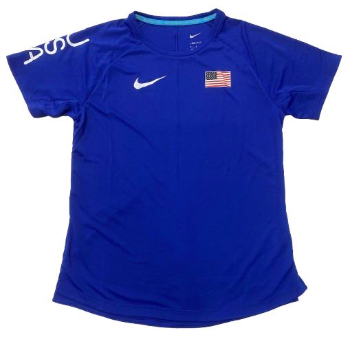 Kendall Ellis Team USA Olympics Track & Field Exclusive Workout Shirt (Size M)