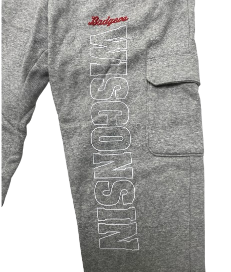 CC Crawford Wisconsin Volleyball Team Issued Sweatpants (Size LT)