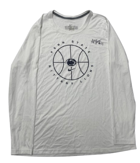 Anna Camden Penn State Basketball SIGNED Team Issued Long Sleeve Shirt (Size XL)
