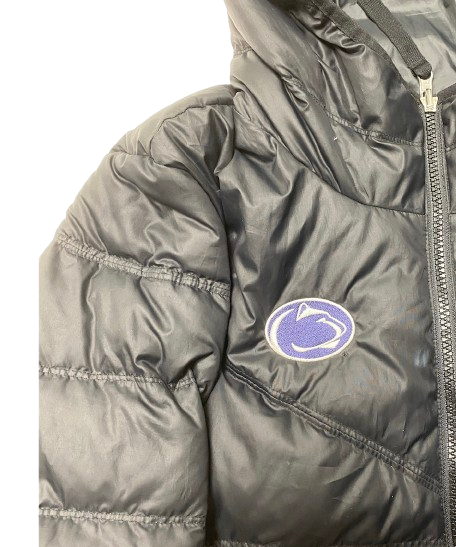 Anna Camden Penn State Basketball Player Exclusive Long Winter Jacket (Size L)