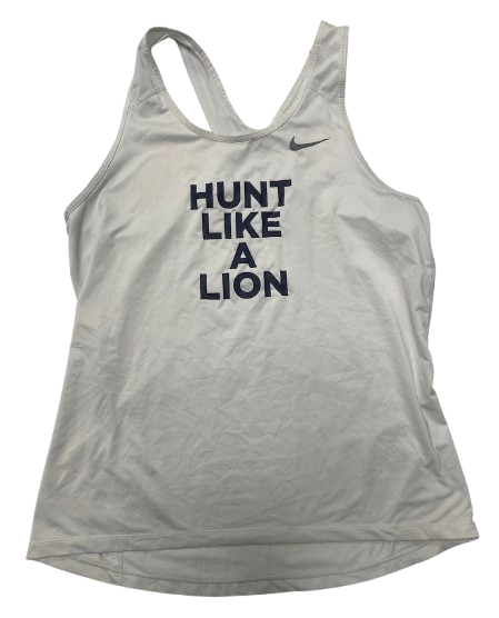 Anna Camden Penn State Basketball Team Issued "HUNT LIKE A LION" Workout Tank (Size XL)