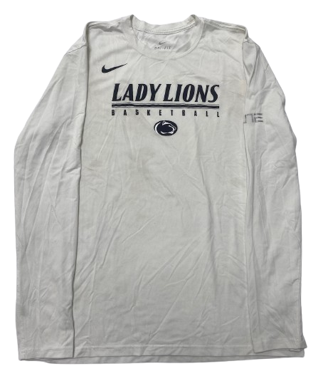 Anna Camden Penn State Basketball Team Issued Long Sleeve Shirt (Size L)