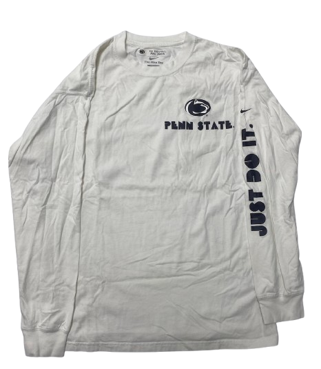 Anna Camden Penn State Basketball Team Issued Long Sleeve Shirt with Player Tag (Size M)
