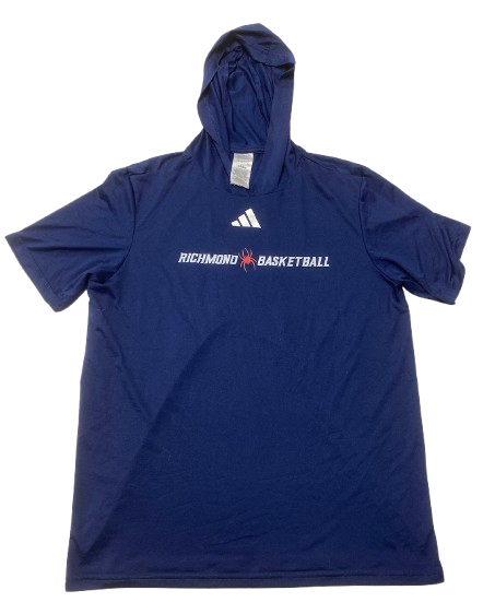 Anna Camden Richmond Basketball Team Issued Short Sleeve Performance Hoodie (Size L)