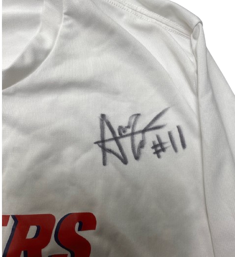 Anna Camden Richmond Basketball SIGNED Team Issued Long Sleeve Shirt (Size M)