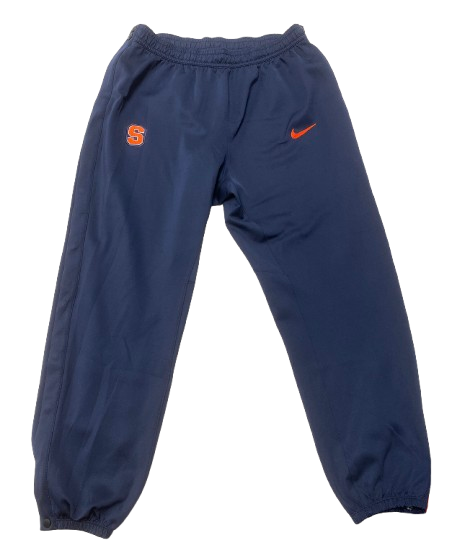 Chaz Owens Syracuse Basketball Player Exclusive Pre-Game Warm-Up Snap-Off Sweatpants (Size XL)