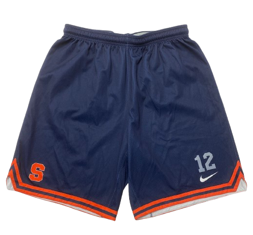 Chaz Owens Syracuse Basketball Player Exclusive Practice Shorts with 