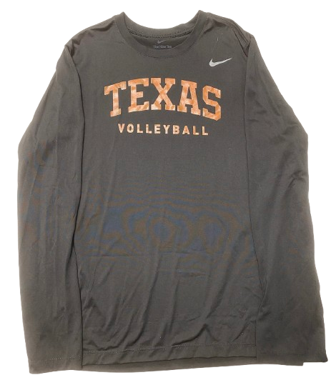 Jenna Wenaas Texas Volleyball Player Exclusive Long Sleeve Practice Shirt (Size XL)