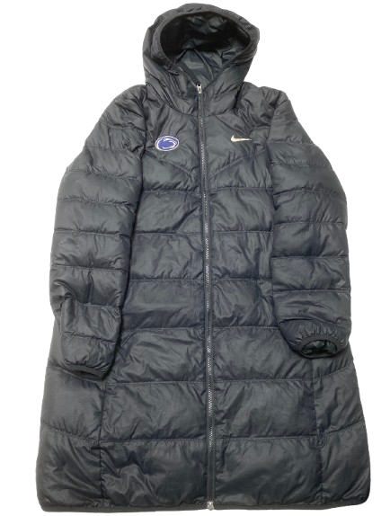 Anna Camden Penn State Basketball Player Exclusive Long Winter Jacket (Size L)