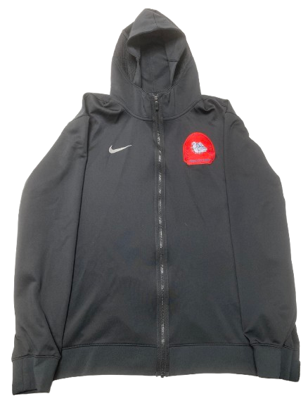 Joe Few Gonzaga Basketball Player Exclusive 2024 NCAA Tournament (Including Sweet 16) Pre-Game Warm-Up / Bench Jacket (Size XXL)