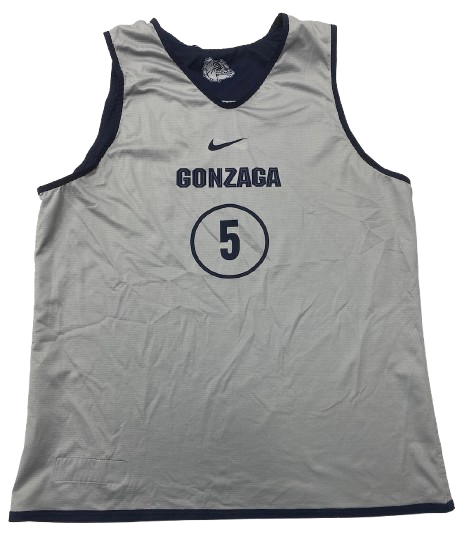 Joe Few Gonzaga Basketball Player Exclusive Reversible Practice Jersey (Size L)
