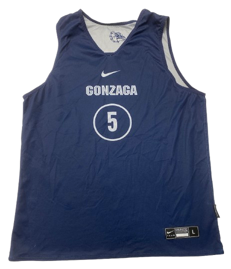 Joe Few Gonzaga Basketball Player Exclusive Reversible Practice Jersey (Size L)