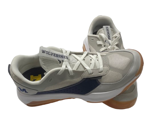 Jaelin Llewellyn Michigan Basketball Player Exclusive "Jordan Air 200E" Shoes (Size 12) - New