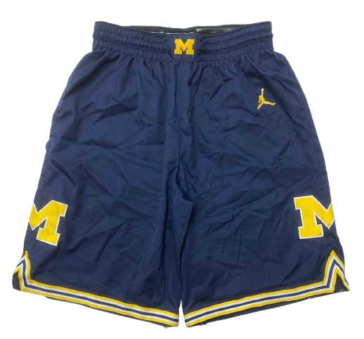 Jaelin Llewellyn Michigan Basketball Game Worn Shorts (Size 34)