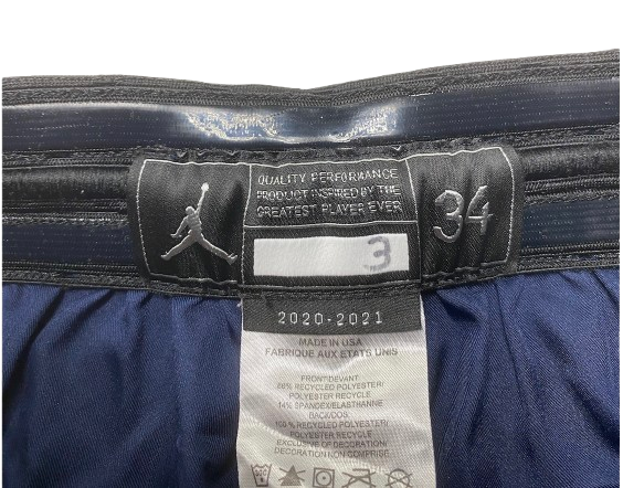 Jaelin Llewellyn Michigan Basketball Game Worn Shorts (Size 34)