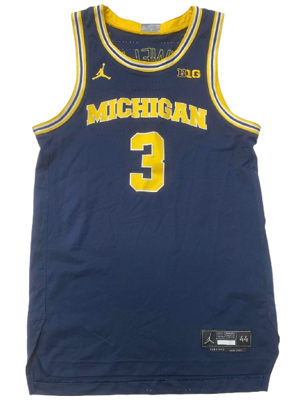 Jaelin Llewellyn Michigan Basketball 2022-2023 Game Jersey (Size 44)