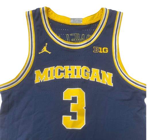 Jaelin Llewellyn Michigan Basketball 2022-2023 Game Jersey (Size 44)
