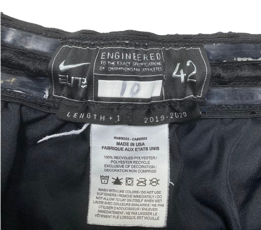Bryce Nze Butler Basketball 2019-2020 Game Worn Shorts (Size 42)