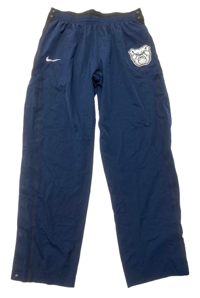 Bryce Nze Butler Basketball Player Exclusive Pre-Game Warm-Up Snap-Off Sweatpants (Size XLT)