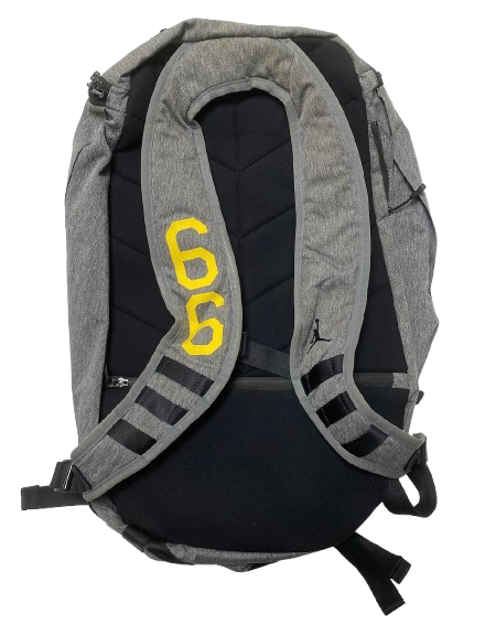 Chuck Filiaga Michigan Football Team Issued Jordan Backpack with 