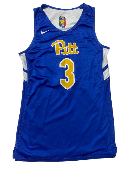 Ithiel Horton Pittsburgh Basketball 2019 Italy Summer Trip Game Jersey with Specialty Logo (Size LT)