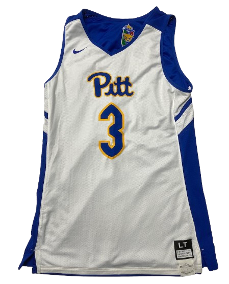 Ithiel Horton Pittsburgh Basketball 2019 Italy Summer Trip Game Jersey with Specialty Logo (Size LT)