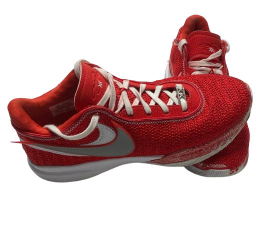Eugene Brown III Ohio State Basketball Player Exclusive "LeBron 20" Shoes (Size 12.5)