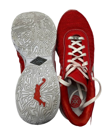 Eugene Brown III Ohio State Basketball Player Exclusive "LeBron 20" Shoes (Size 12.5)
