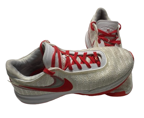 Eugene Brown III Ohio State Basketball Player Exclusive "LeBron 20" Shoes (Size 12.5)