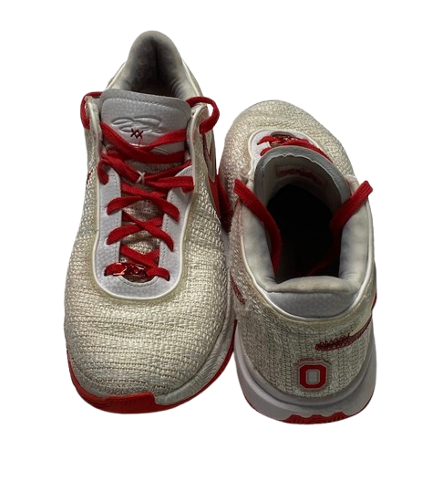 Eugene Brown III Ohio State Basketball Player Exclusive "LeBron 20" Shoes (Size 12.5)