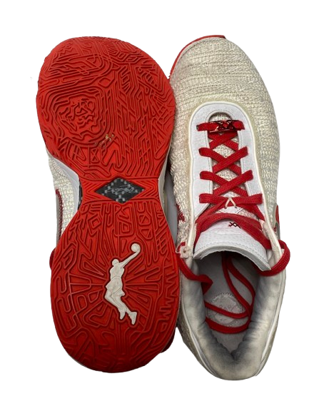 Eugene Brown III Ohio State Basketball Player Exclusive "LeBron 20" Shoes (Size 12.5)