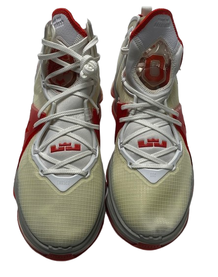 Eugene Brown III Ohio State Basketball Player Exclusive "LeBron 19" Shoes (Size 12.5)