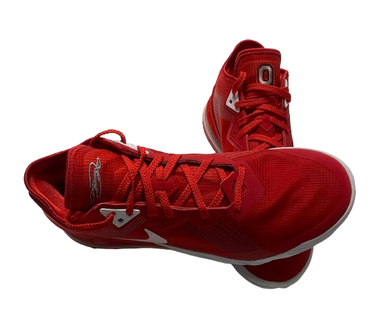 Eugene Brown III Ohio State Basketball Player Exclusive "LeBron 18 Low" Shoes (Size 12.5)