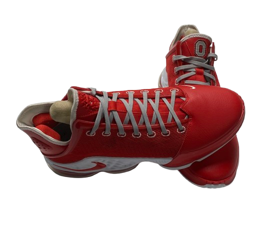 Eugene Brown III Ohio State Basketball Player Exclusive "LeBron 19 Low" Shoes (Size 12.5)