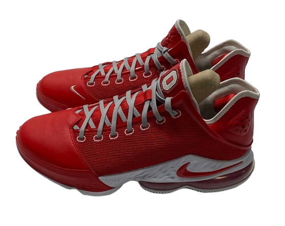 Eugene Brown III Ohio State Basketball Player Exclusive "LeBron 19 Low" Shoes (Size 12.5)