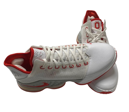 Eugene Brown III Ohio State Basketball Player Exclusive "LeBron 19 Low" Shoes (Size 12.5)
