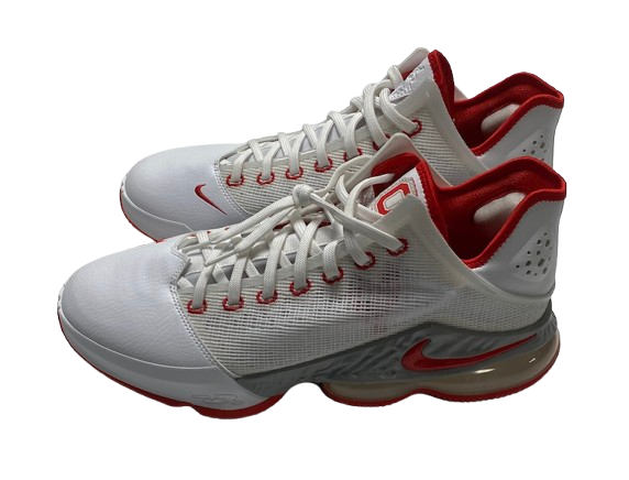 Eugene Brown III Ohio State Basketball Player Exclusive "LeBron 19 Low" Shoes (Size 12.5)