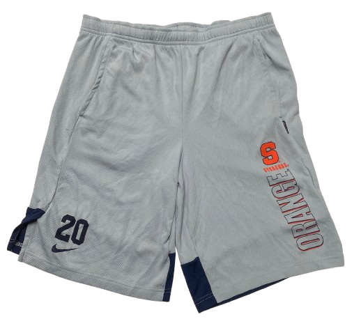 Robert Braswell IV Syracuse Basketball Player Exclusive Workout Shorts with 