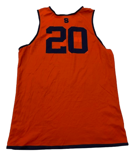 Robert Braswell IV Syracuse Basketball Player Exclusive Reversible Practice Jersey (Size L)