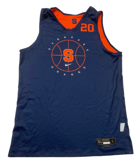 Robert Braswell IV Syracuse Basketball Player Exclusive Reversible Practice Jersey (Size L)