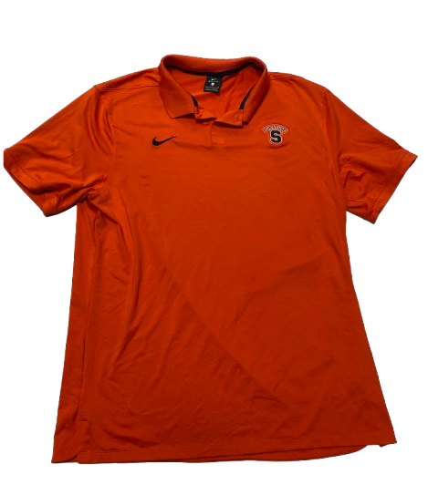 Robert Braswell IV Syracuse Basketball Team Issued Travel Polo Shirt (Size L)