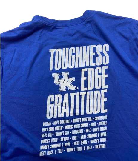 Emma Grome Kentucky Volleyball SIGNED Player Exclusive Workout Shirt (Size XXL)