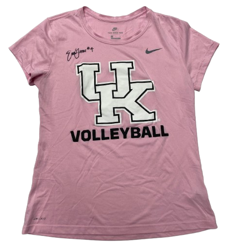Emma Grome Kentucky Volleyball SIGNED Player Exclusive Workout Shirt (Size L)