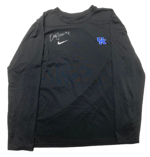 Emma Grome Kentucky Volleyball SIGNED Team Issued Practice Worn Long Sleeve Shirt (Size L)