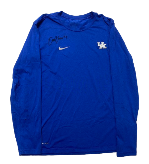 Emma Grome Kentucky Volleyball SIGNED Team Issued Practice Worn Long Sleeve Shirt (Size M)