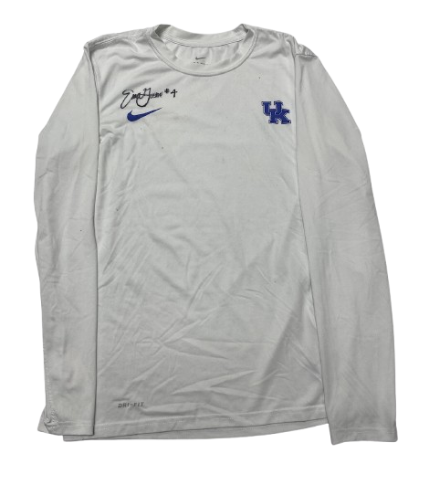 Emma Grome Kentucky Volleyball SIGNED Team Issued Long Sleeve Shirt (Size S)