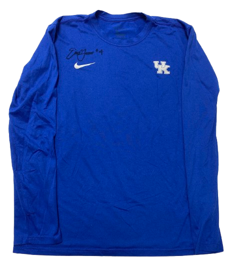 Emma Grome Kentucky Volleyball SIGNED Team Issued Practice Worn Long Sleeve Shirt (Size L)