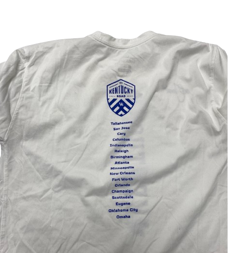 Emma Grome Kentucky Volleyball SIGNED Player Exclusive "The Kentucky Road" Workout Shirt (Size L)