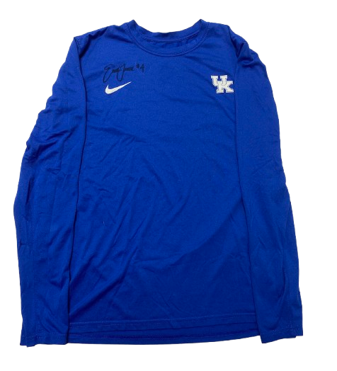 Emma Grome Kentucky Volleyball SIGNED Team Issued Practice Worn Long Sleeve Shirt (Size M)