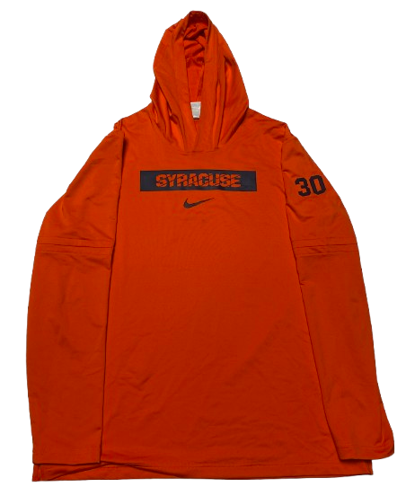 Chaz Owens Syracuse Basketball Player Exclusive Performance Hoodie with 